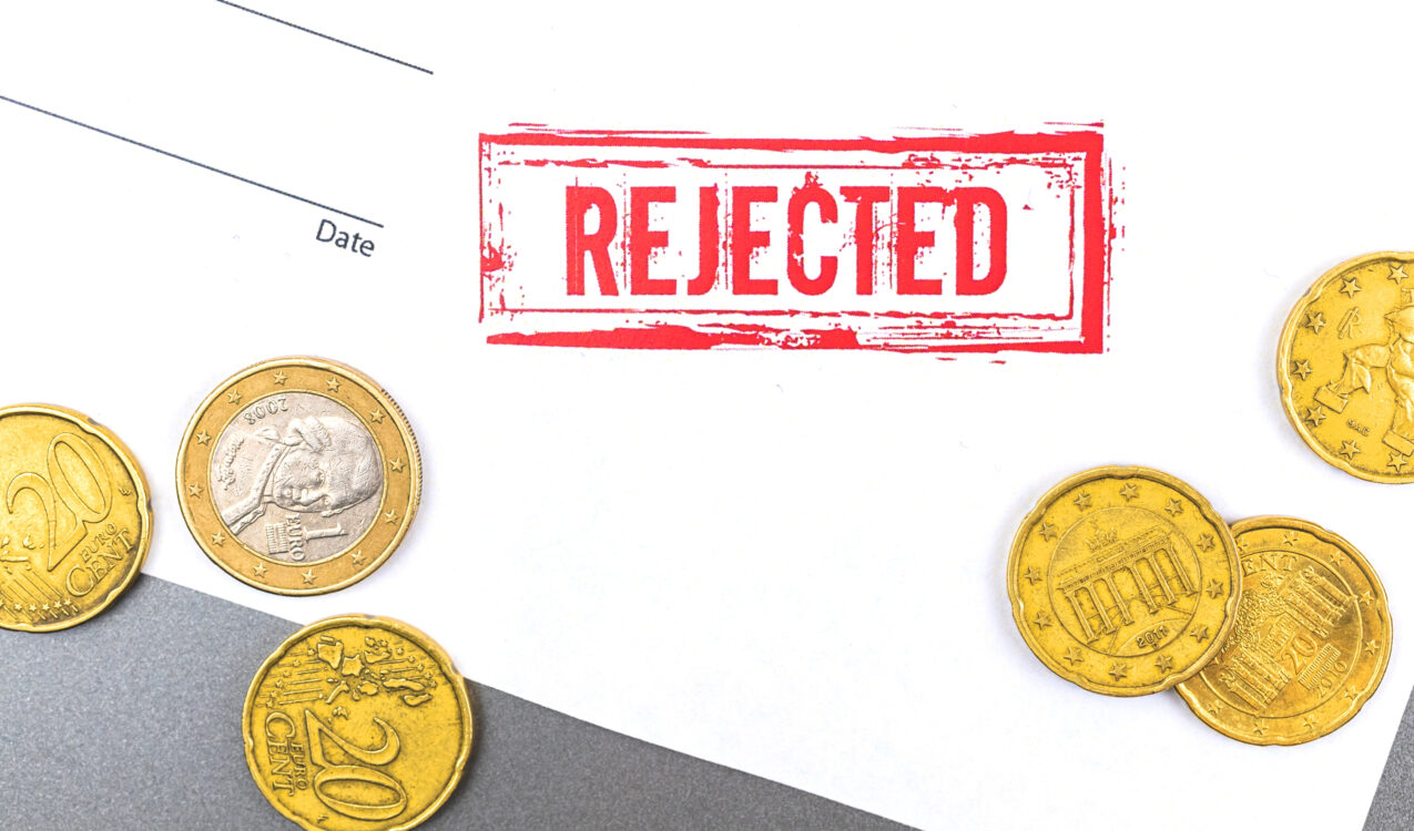 Loan application rejected due to financial eligibility issues